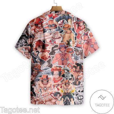 Ace One Piece Shirtless Hawaiian Shirt And Short