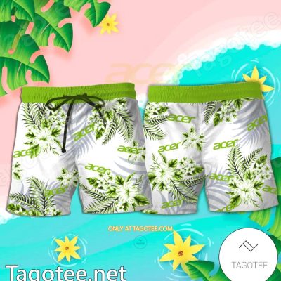 Acer Logo Hawaiian Shirt And Shorts - Teesmith