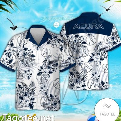 Acura Logo Hawaiian Shirt And Shorts - Teesmith