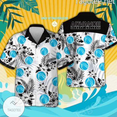 Advanced Beauty College Logo Hawaiian Shirt And Shorts - Teesmith