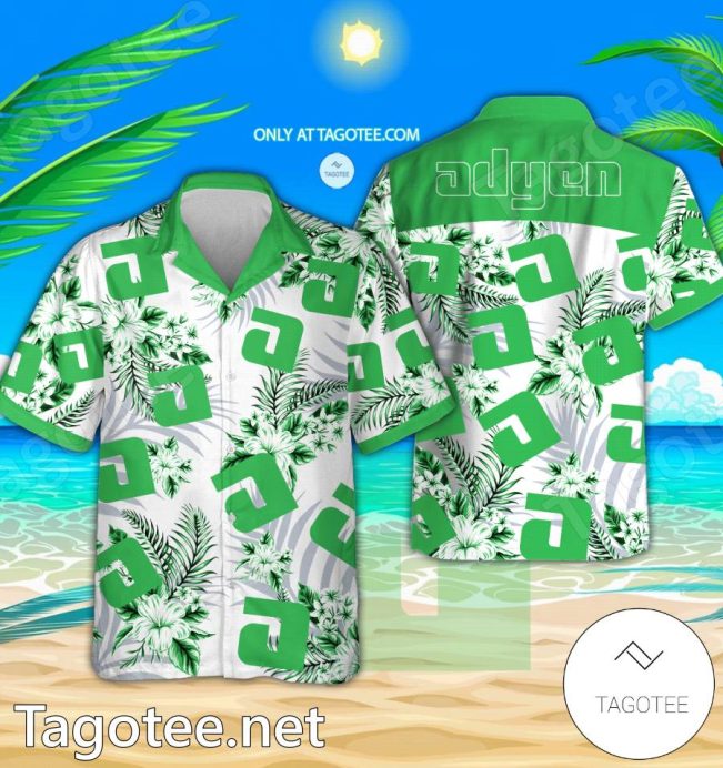 Adyen Logo Hawaiian Shirt And Shorts - Teesmith