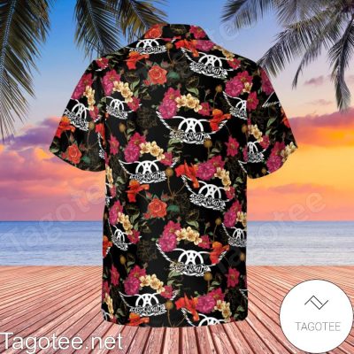 Aerosmith Rock Band Floral Pattern Hawaiian Shirt And Short