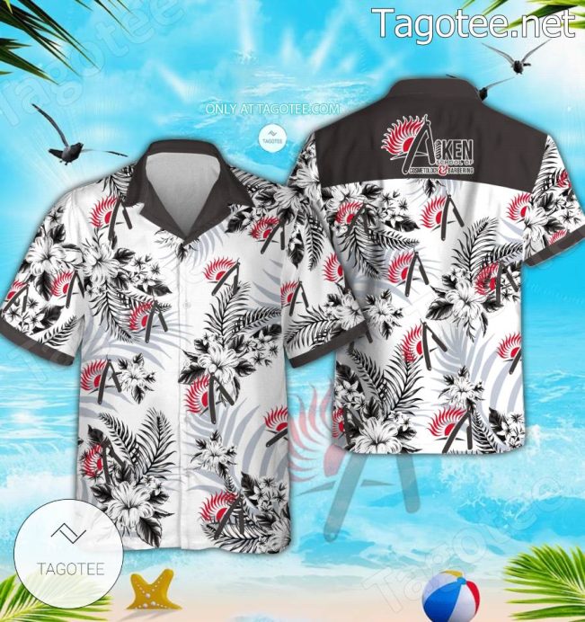 Aiken School of Cosmetology and Barbering Logo Hawaiian Shirt And Shorts - Teesmith