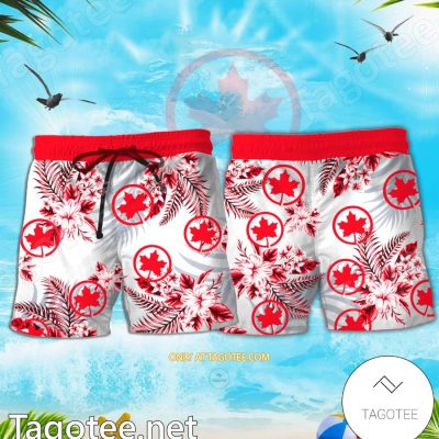 Air Canada Logo Hawaiian Shirt And Shorts - Teesmith