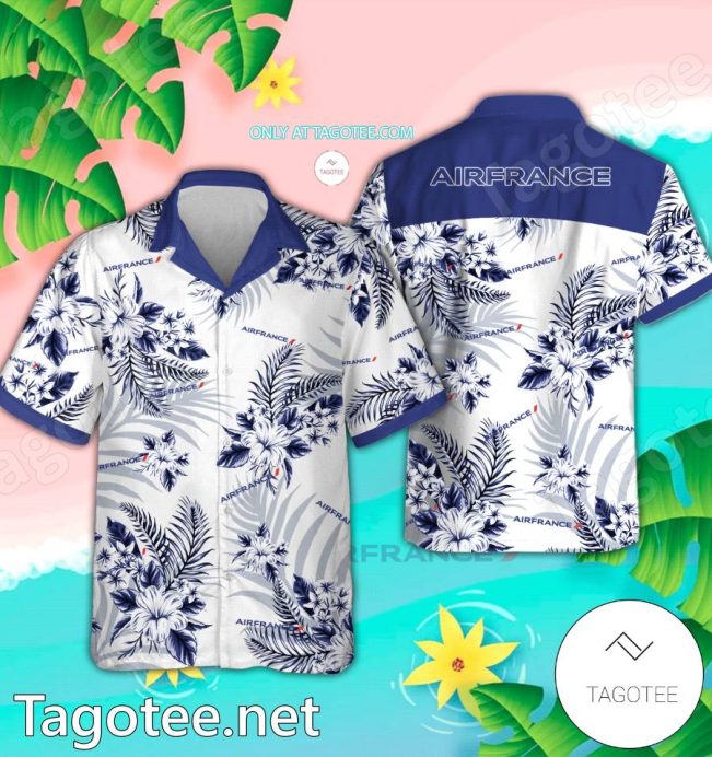Air France Logo Hawaiian Shirt And Shorts - Teesmith