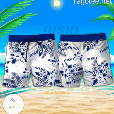 Aisin Seiki Logo Hawaiian Shirt And Shorts - Teesmith