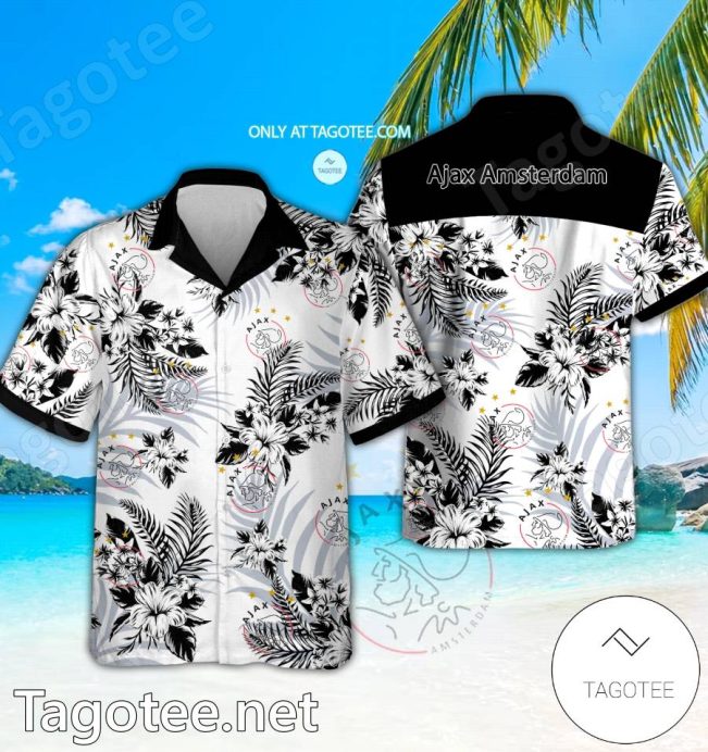 Ajax Amsterdam Logo Hawaiian Shirt And Shorts - Teesmith