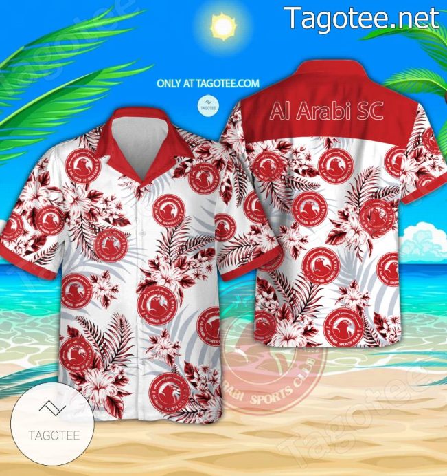 Al Arabi SC Logo Aloha Shirt - Teesmith