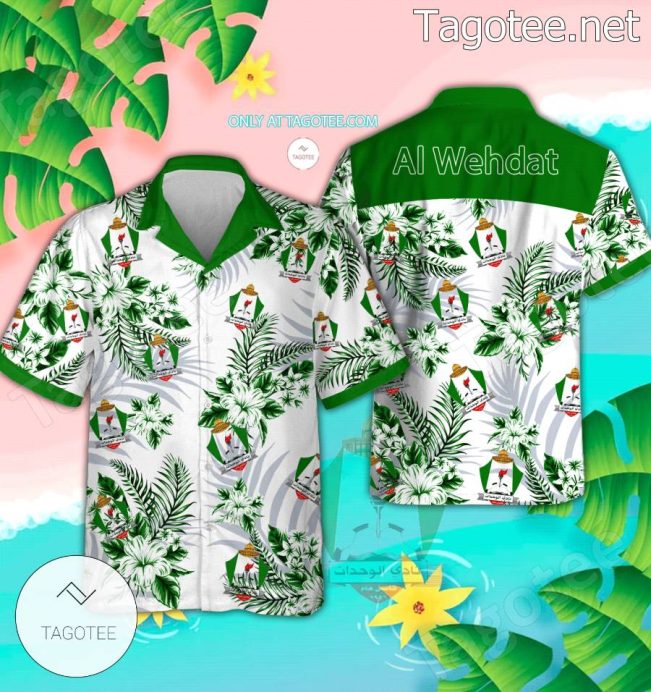 Al Wehdat Logo Aloha Shirt - Teesmith