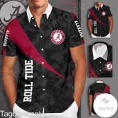 Alabama Crimson Tide Football Team Black Hawaiian Shirt And Short