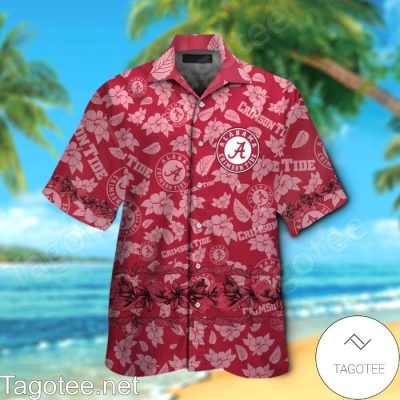 Alabama Crimson Tide Hawaiian Shirt And Short