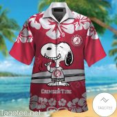 Alabama Crimson Tide & Snoopy Hawaiian Shirt And Short - demo10