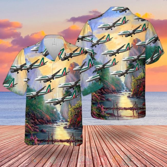 Alitalia Airbus A320-200 Hawaiian Shirt, Short - Hot Sale 2025