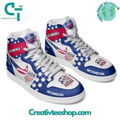 America Soccer Team One Nation One Team Air Jordan 1 Sneaker - soulcals.com