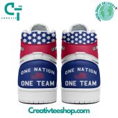 America Soccer Team One Nation One Team Air Jordan 1 Sneaker - demo10