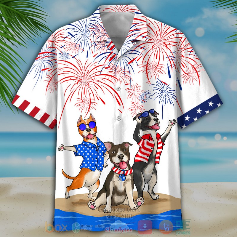 American Staffordshire Terrier Independence Day Is Coming Hawaiian Shirt, Shorts - Hot Sale 2025