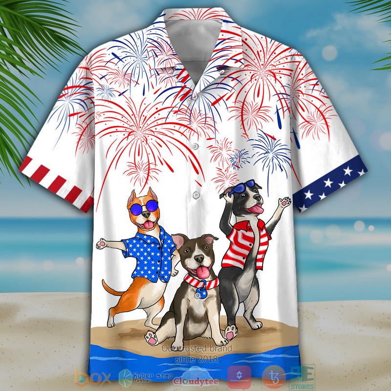 American Staffordshire Terrier Independence Day Is Coming Hawaiian Shirt, Shorts - Hot Sale 2025