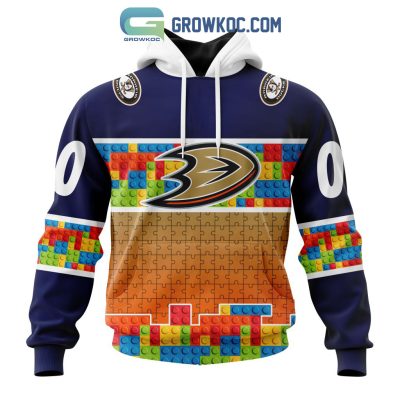 Anaheim Ducks NHL Special Autism Awareness Design Hoodie T Shirt Anaheim Ducks NHL Special Autism Awareness Design Hoodie T Shirt