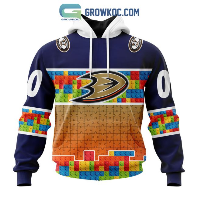 Anaheim Ducks NHL Special Autism Awareness Design Hoodie T Shirt