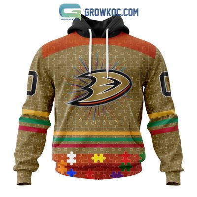 Anaheim Ducks NHL Special Fearless Against Autism Hoodie T Shirt