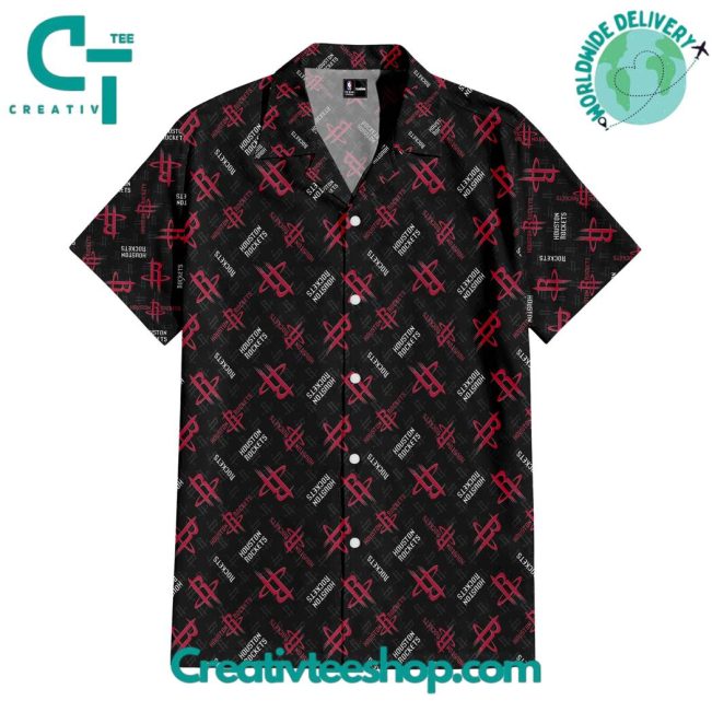 Houston Rockets Stellar Blast Hawaiian Set - Teesmith