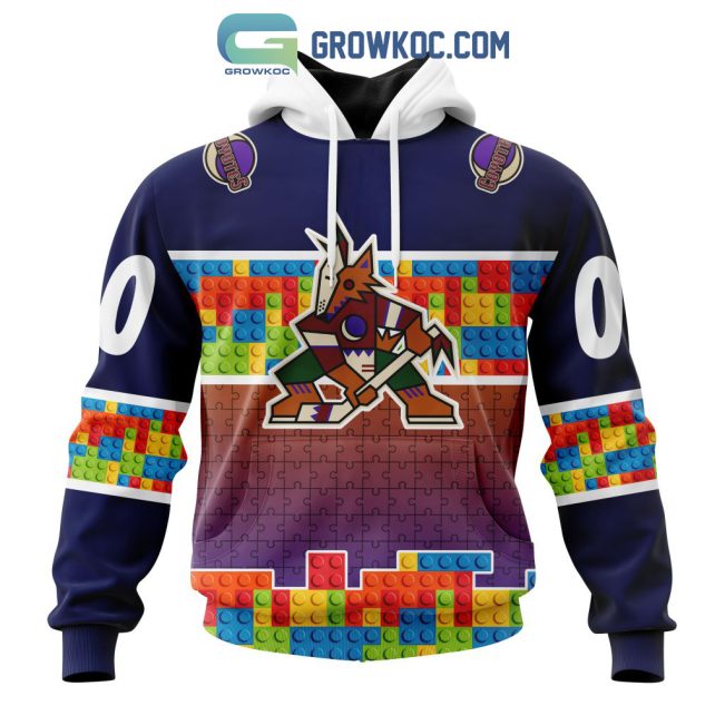 Arizona Coyotes NHL Special Autism Awareness Design Hoodie T Shirt