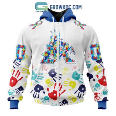 Arizona Coyotes NHL Special Autism Awareness Hands Hoodie T Shirt
