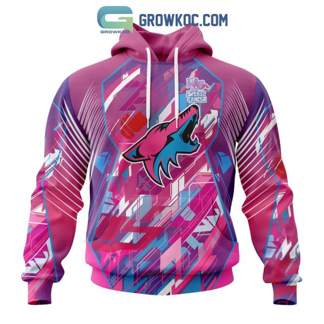 Arizona Coyotes NHL Special Design I Pink I Can! Fearless Again Breast Cancer Hoodie T Shirt
