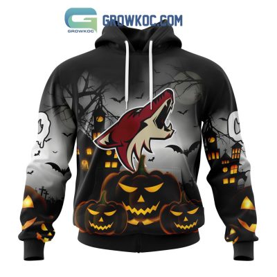 Arizona Coyotes NHL Special Pumpkin Halloween Night Hoodie T Shirt