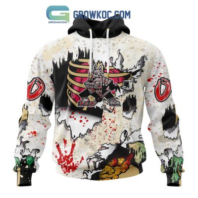 Arizona Coyotes NHL Special Zombie Style For Halloween Hoodie T Shirt