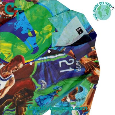 Atlanta Hawks 1971 Vintage Hawaiian Set - Teesmith