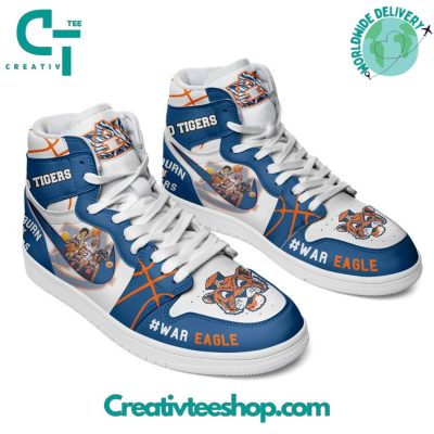 Auburn Tigers Basketball Go Tigers Air Jordan 1 Sneaker - soulcals.com