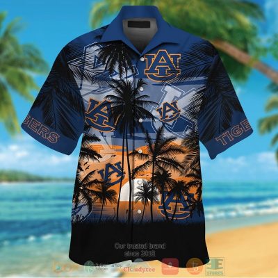Auburn Tigers Tropical Hawaiian Shirt And Shorts - Hot Sale 2025