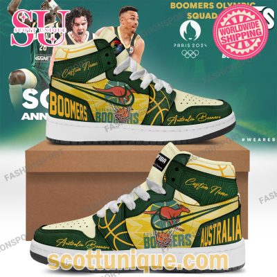 Australia Boomers Olympics Basketball Air Jordan High Top -Soulcals.com
