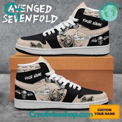 Avenged Sevenfold Custom Name Air Jordan 1 Sneaker - soulcals.com