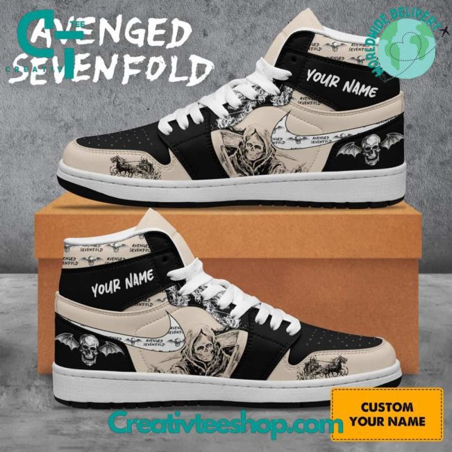 Avenged Sevenfold Custom Name Air Jordan 1 Sneaker - soulcals.com