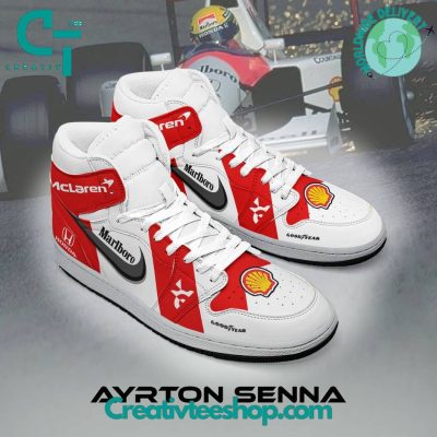 Ayrton Senna F1 Car Air Jordan 1 Sneaker - soulcals.com