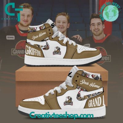 AHL Grand Rapids Griffins Air Jordan 1 Sneakers - soulcals.com