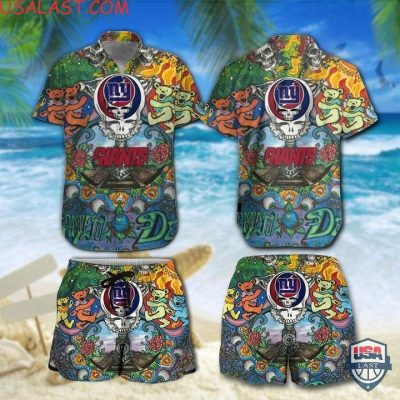 Nfl New York Giants Grateful Dead Bears Hawaiian Shirt And Shorts - Hot Sale 2025