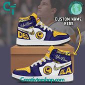 WHL Saskatoon Blades Custom Name Air Jordan 1 Sneaker - soulcals.com
