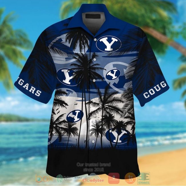 Byu Cougars Tropical Hawaiian Shirt And Shorts - Hot Sale 2025