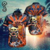 Baby Yoda And Chicago Bears Combo Hawaiian Shirt And Shorts - Hot Sale 2025