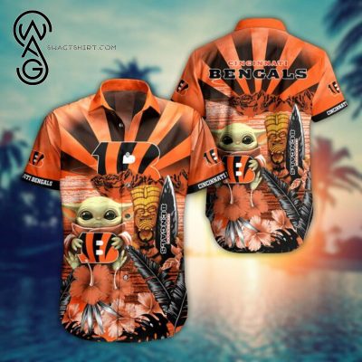 Baby Yoda And Cincinnati Bengals Combo Hawaiian Shirt And Shorts - Hot Sale 2025