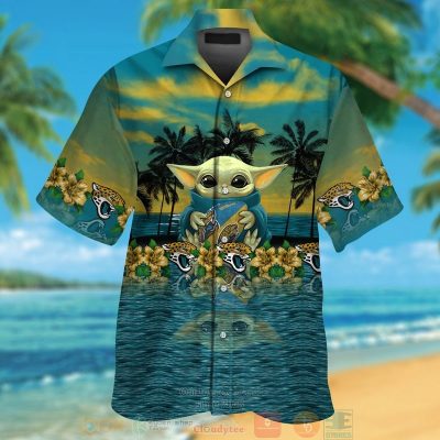 Baby Yoda Hug Jacksonville Jaguars Hawaiian Shirt And Shorts - Hot Sale 2025