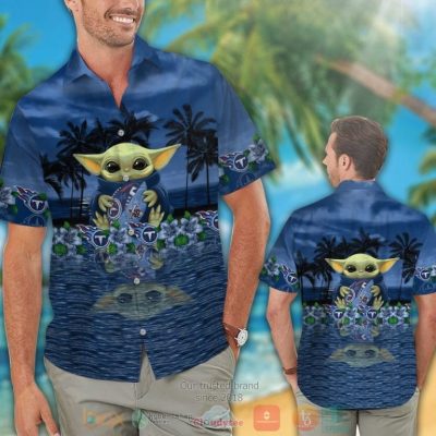 Baby Yoda Hug Tennessee Titans Hawaiian Shirt And Shorts - Hot Sale 2025