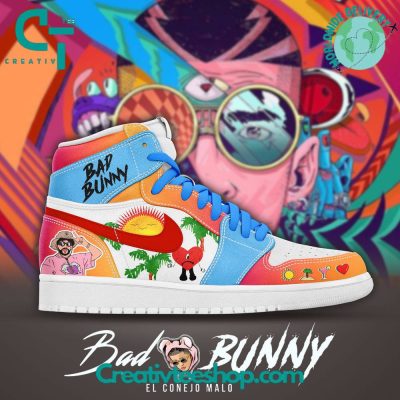 Bad Bunny "Un Verano Sin Ti" New Album Air Jordan 1 Shoes - Creativteeshop