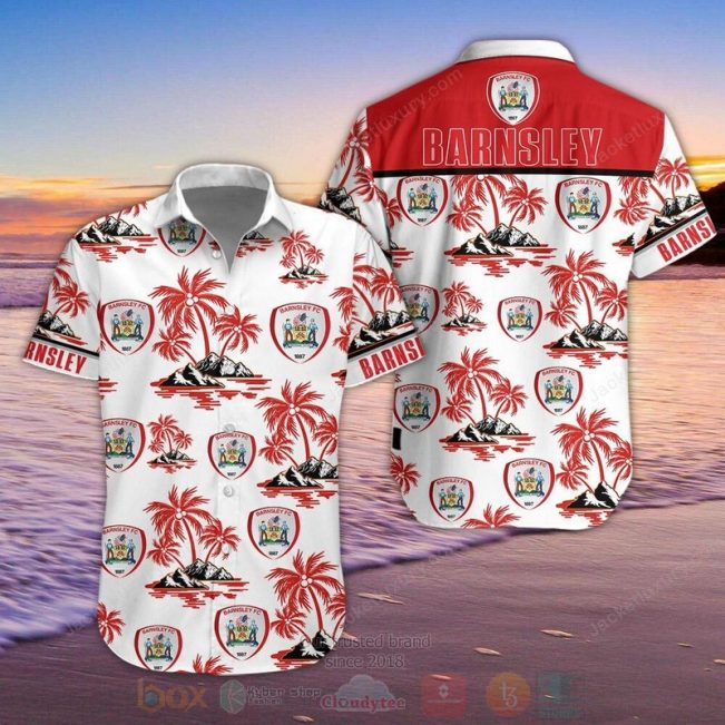 Barnsley F.C Hawaiian Shirt, Short - Hot Sale 2025