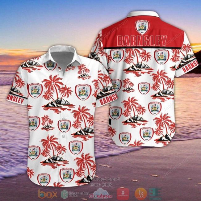 Barnsley F.C Hawaiian Shirt, Short - Hot Sale 2025