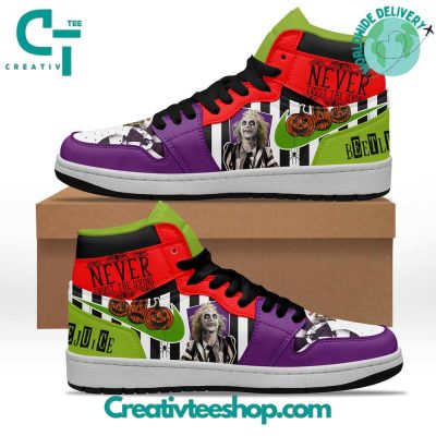Beetlejuice "Never Trust The Living" Air Jordan 1 Sneaker - soulcals.com