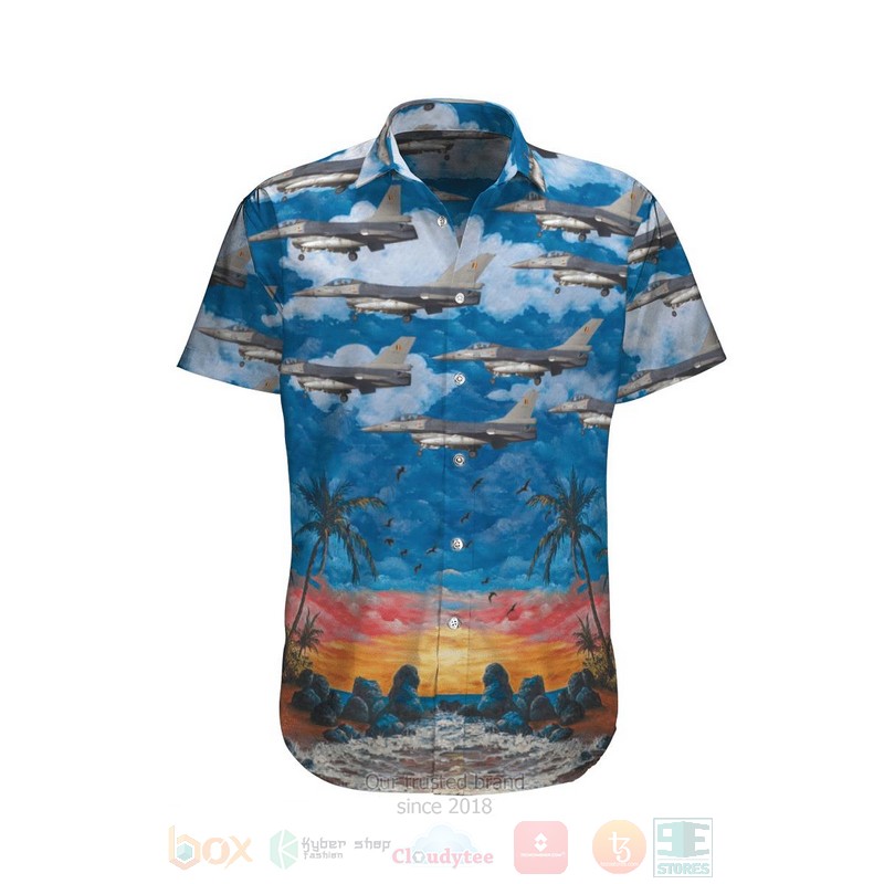 Belgian Air Force General Dynamics Sabca F-16Am Fighting Falcon 401 Hawaiian Shirt, Short - Hot Sale 2025 Belgian Air Force General Dynamics Sabca F-16Am Fighting Falcon 401 Hawaiian Shirt, Short - Hot Sale 2025